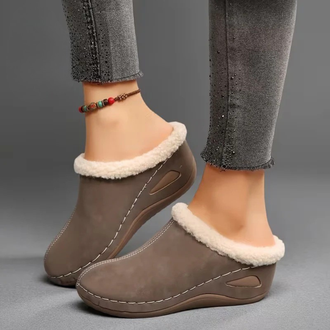 Damen-Mokassins mit Fleecefutter EB EB