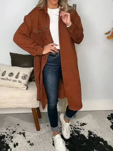 EB | Lässige Lange Jacke Für Damen