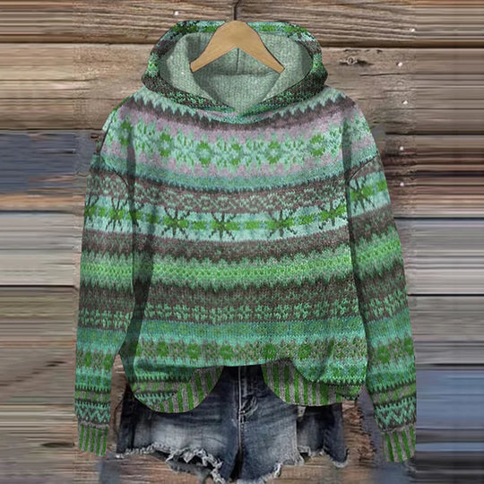 EB | Gestrickte Weste Mit Print Für Damen