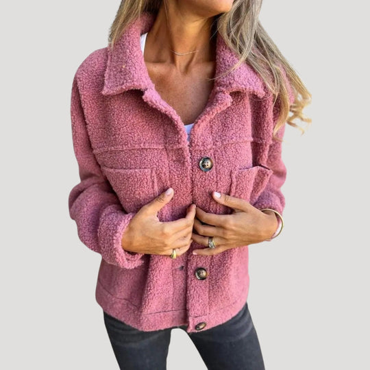 EB | Teddy-Fleecejacke - Modische Sherpa Jacke für Alltag & Freizeit