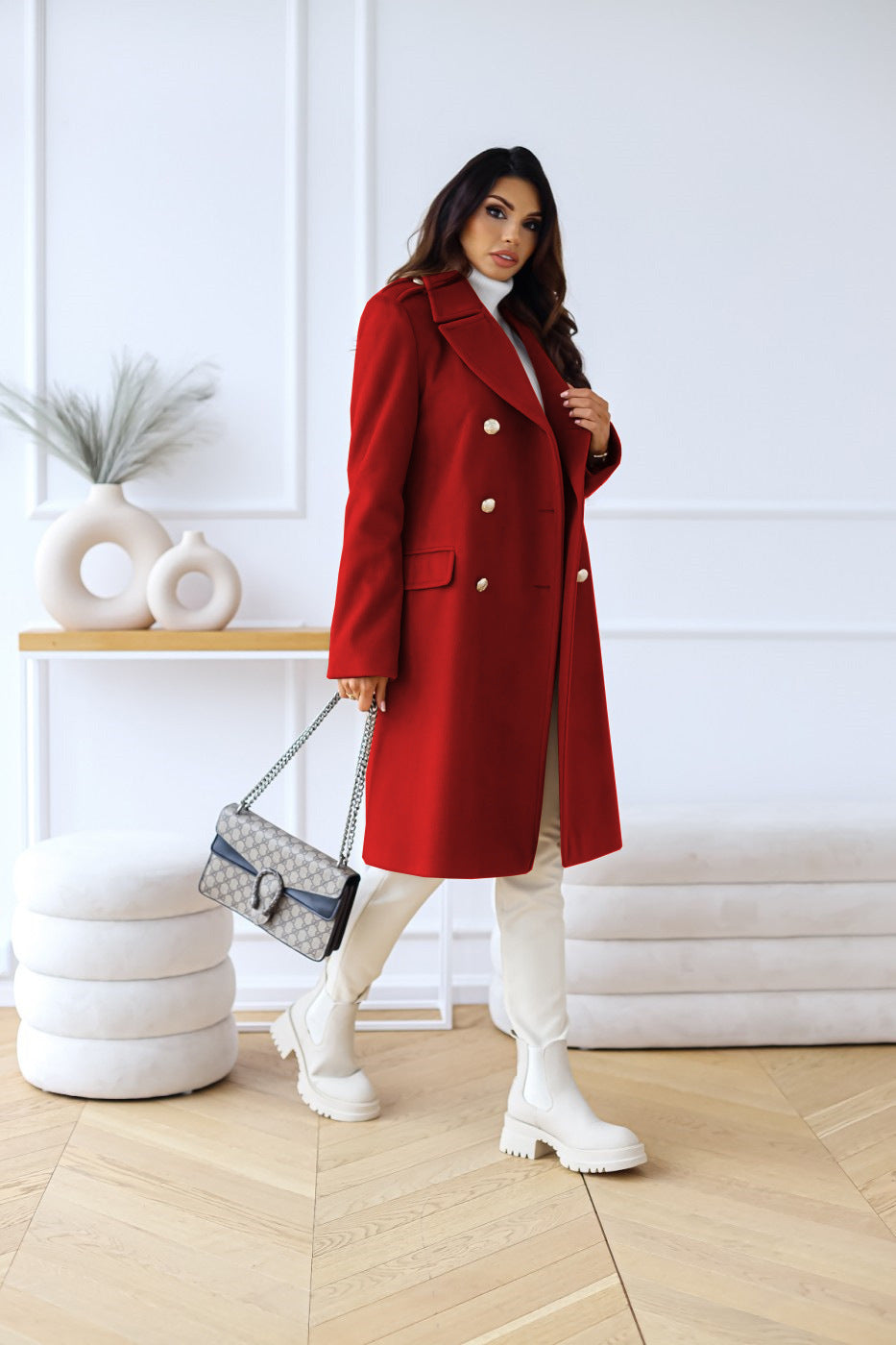 EB | Damen Doppelreihenmantel
