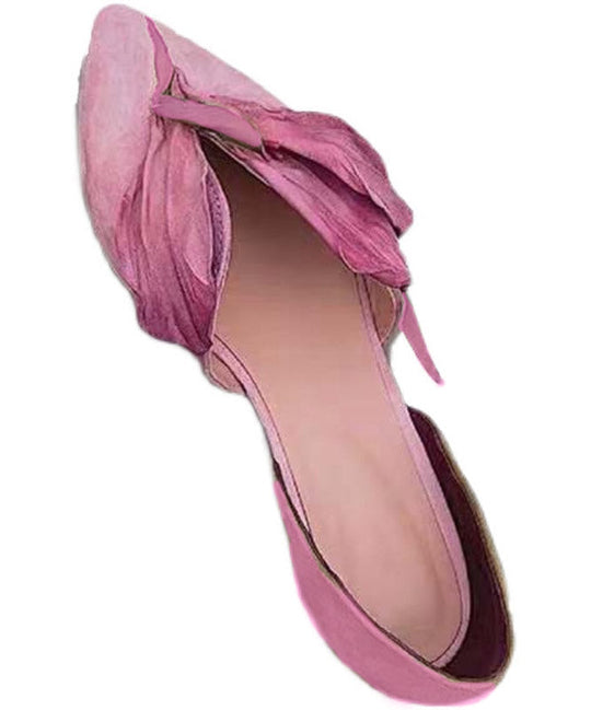 Handgemachte Spitzenballerinas mit Rosenblüten - Odette EB