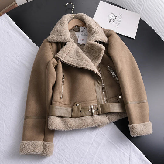 EB | Wildleder Winterjacke - Warm & Stilvoll