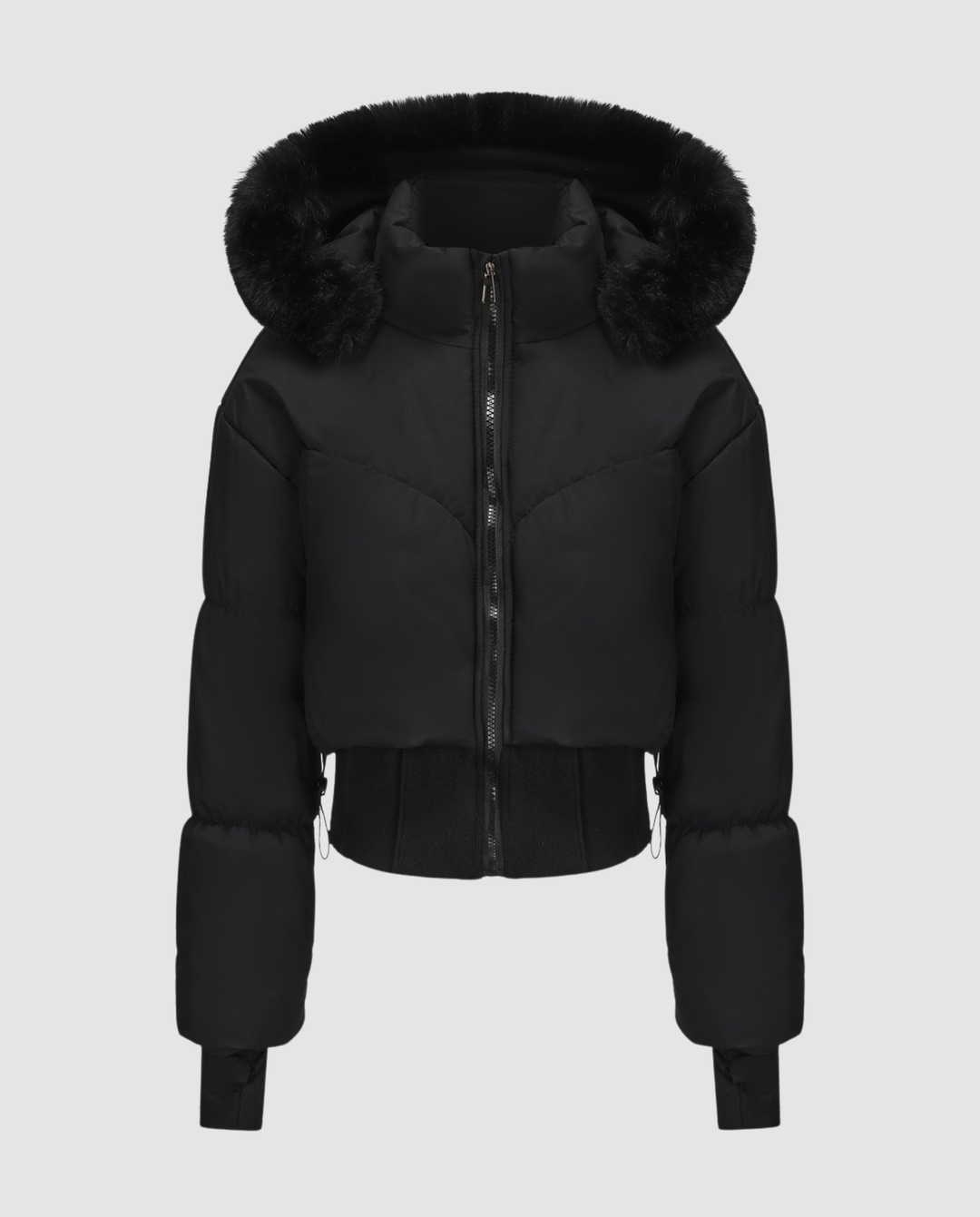 Stylische Warme Cropped Daunenjacke Damen | EB