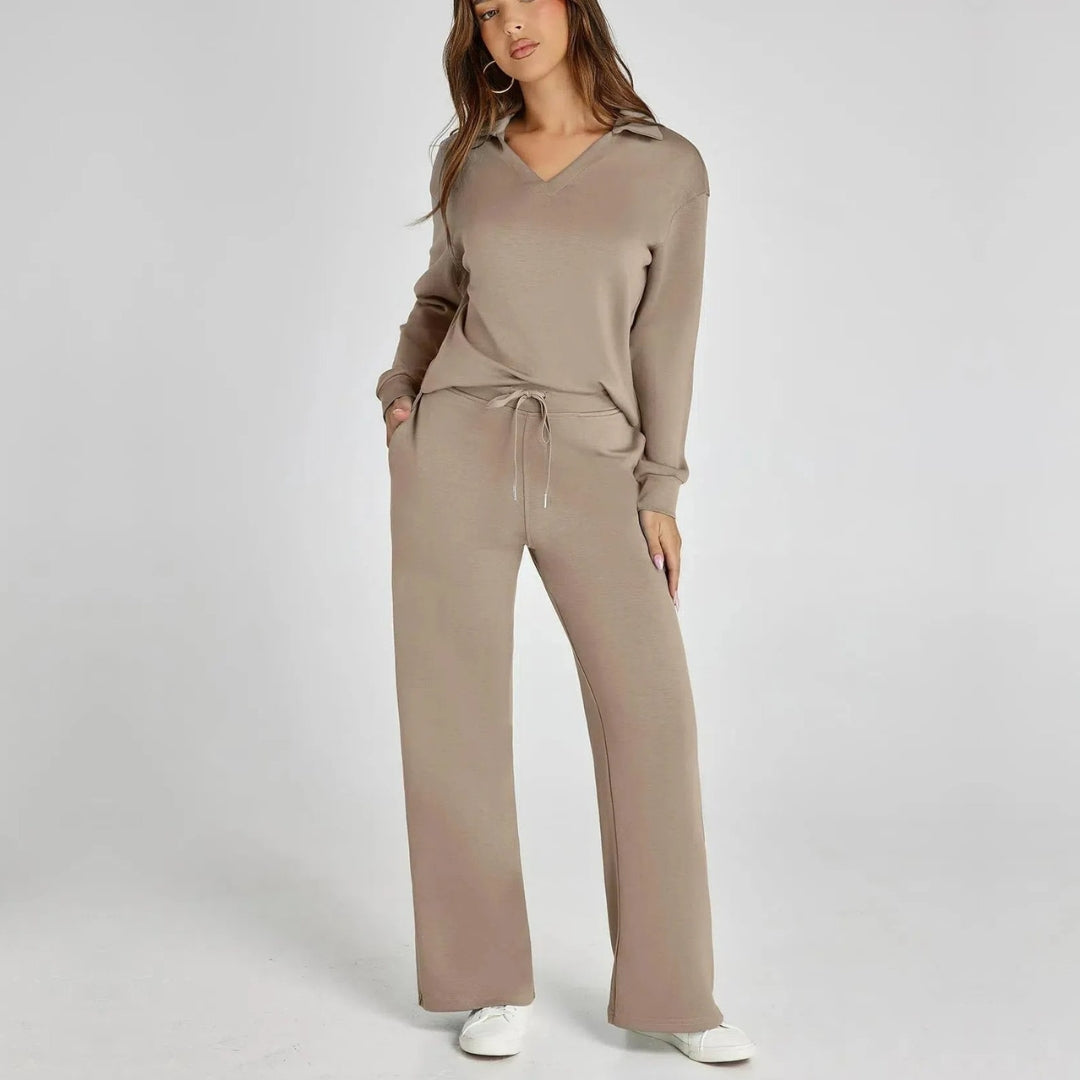 EB | Damen Loungewear Satz mit Weiten Hosen