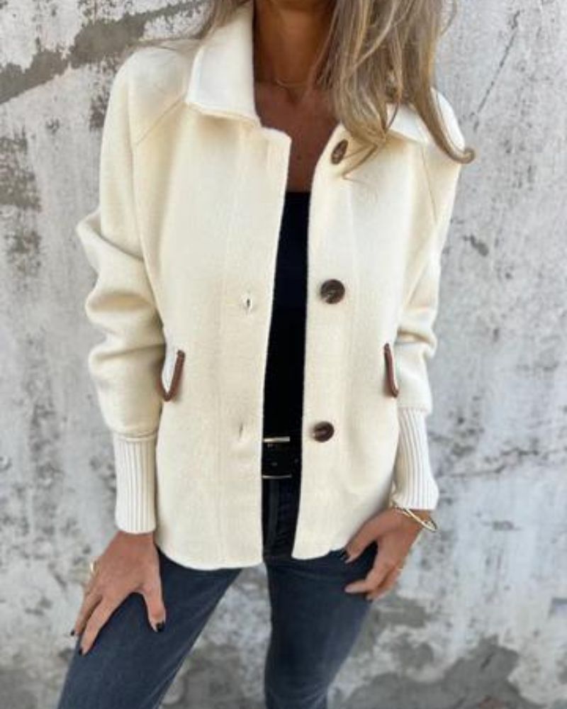 EB | Lässige Revers Einreiher Jacke