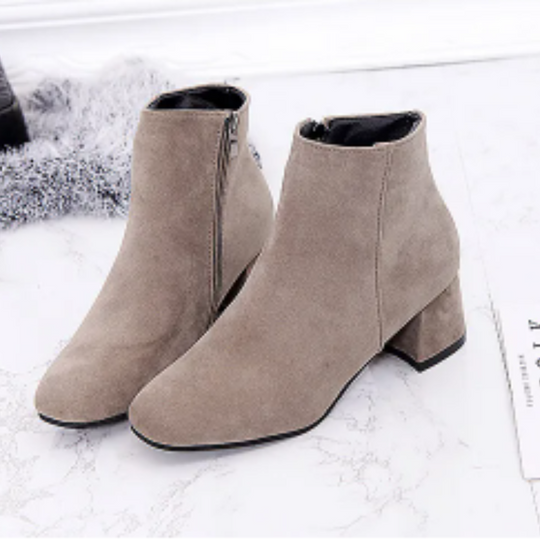 EB | Moderne Wild Ankle Boots mit Bequemem Absatz Damen Ankle Boots