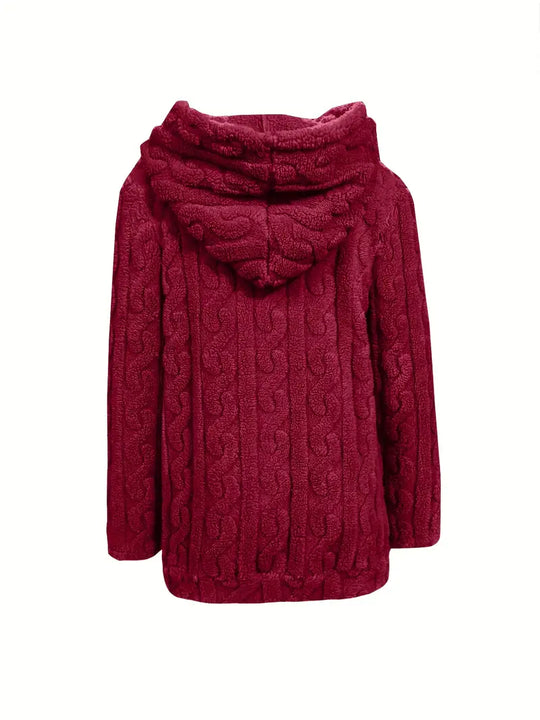 EB | Weiches Kapuzen Sweatshirt mit Reißverschluss