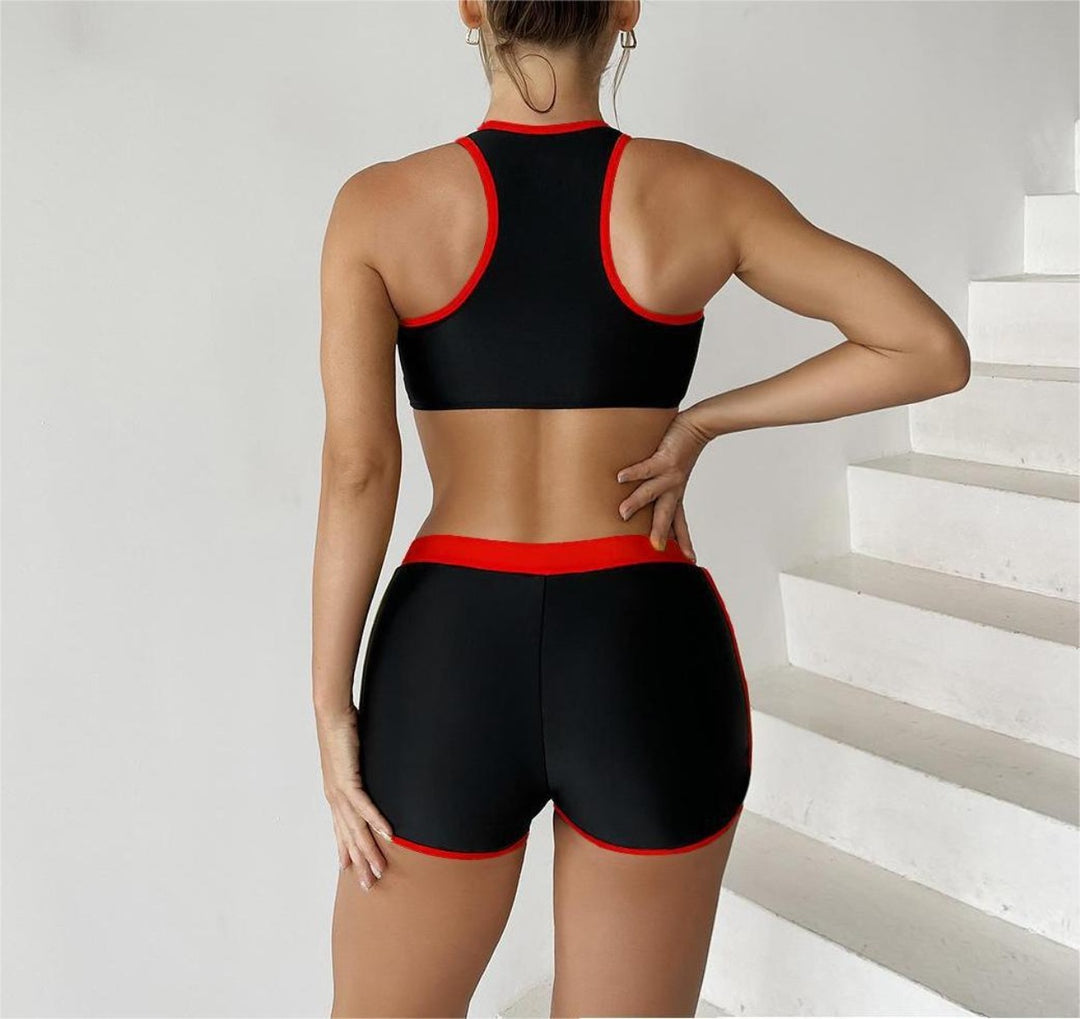 EB | Split einfarbig Spleißen Bikini