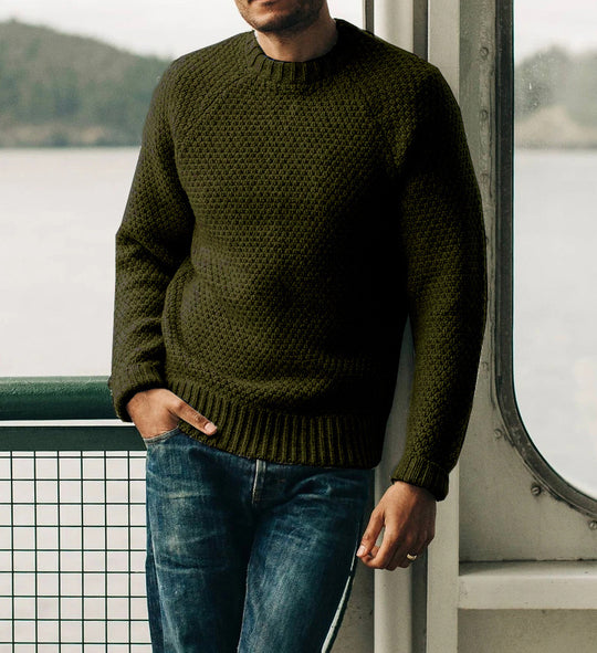 Herren Strickpullover mit zeitlosem Strukturdesign EB