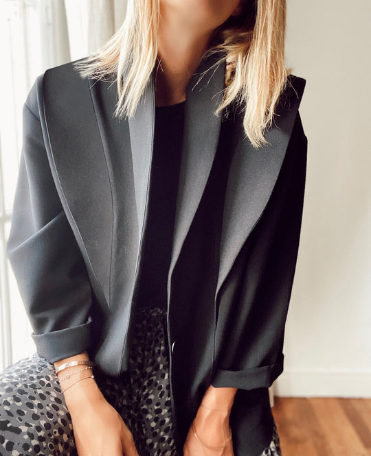Damen Blazer im modernen Oversized-Schnitt mit schickem Revers EB