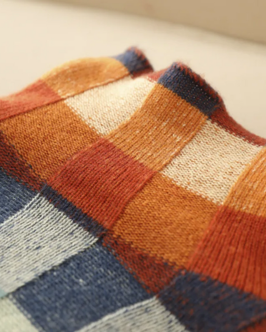 EB | Kaschmere Luxe Patchwork Rollkragenpullover