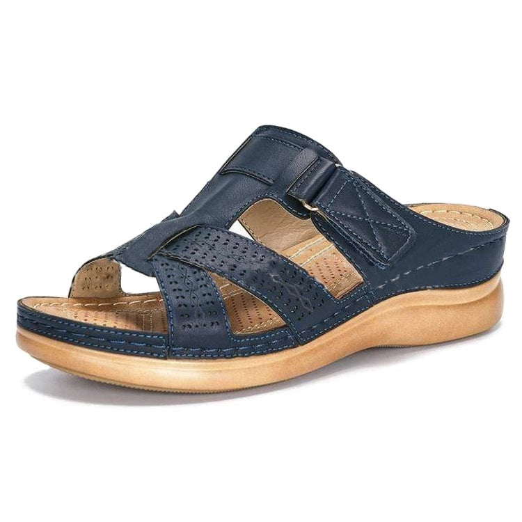 Damen Komfortable Riemensandalen mit atmungsaktiven Einschnitten EB