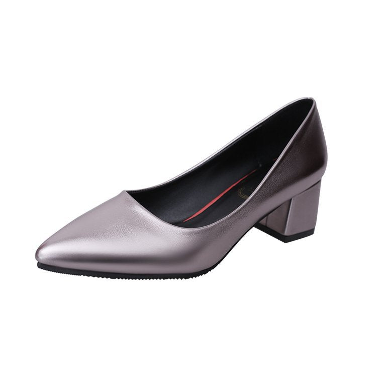 Damen elegante Spitzen-Pumps mit blockiertem Absatz EB