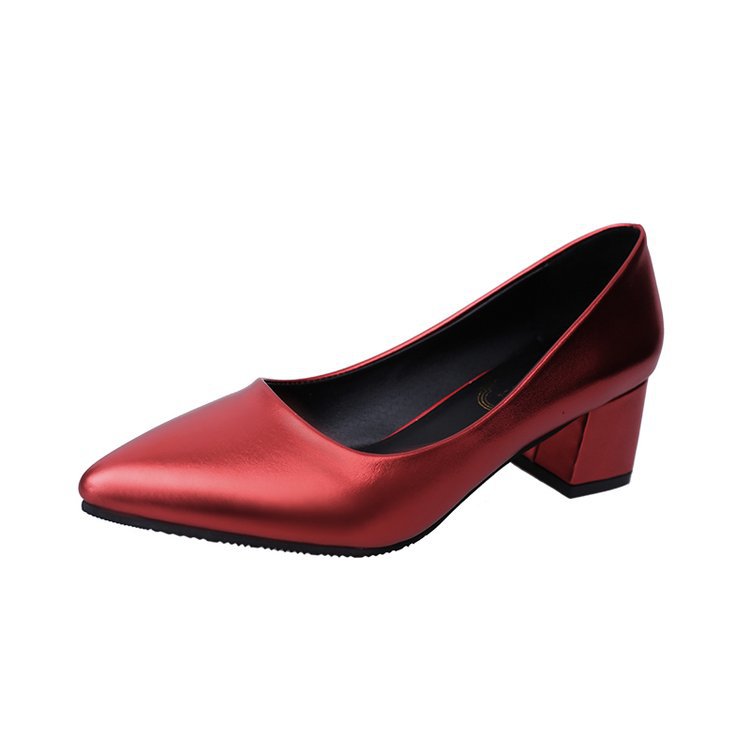 Damen elegante Spitzen-Pumps mit blockiertem Absatz EB