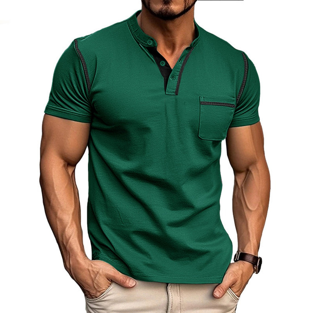 EB | Kurzärmeliges Henley-Hemd