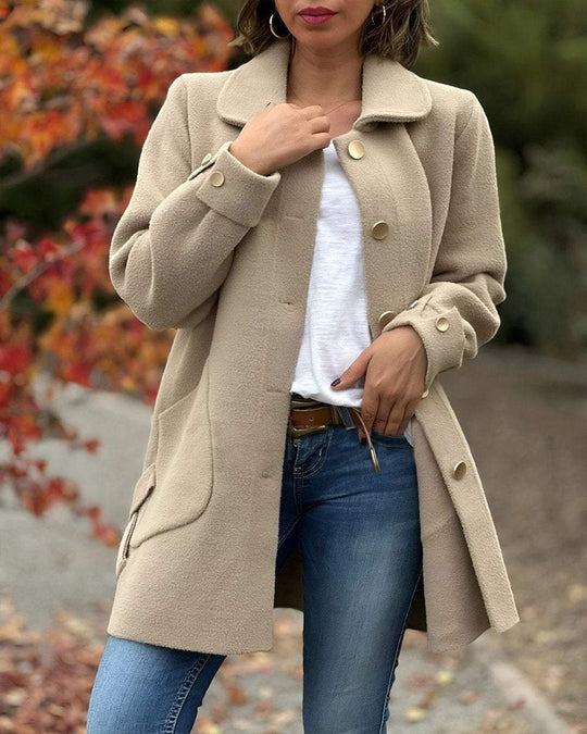 EB | elegante Jacke mit stilvollem seitlichem Knotendetail