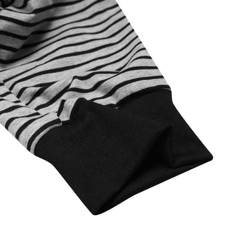 Herren Langarm Schlafanzugset mit komfortablem Knopfdesign EB
