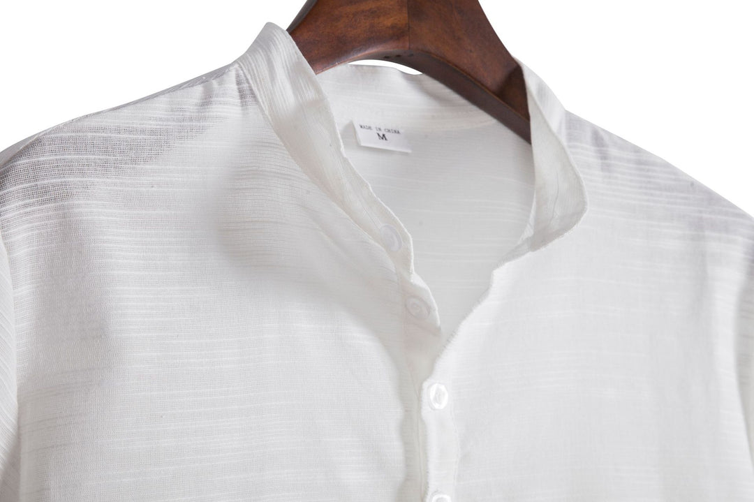Herren Kurzarmhemd mit innovativem Henley-Ausschnitt und atmungsaktiver Struktur EB