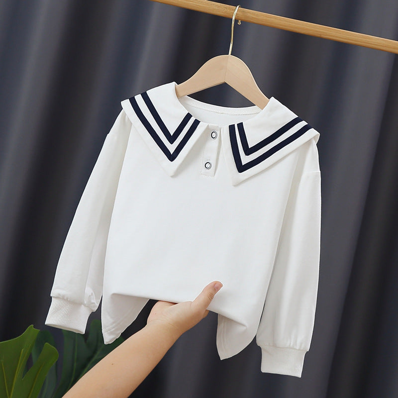 Mädchen Segelkragen Sweatshirt EB