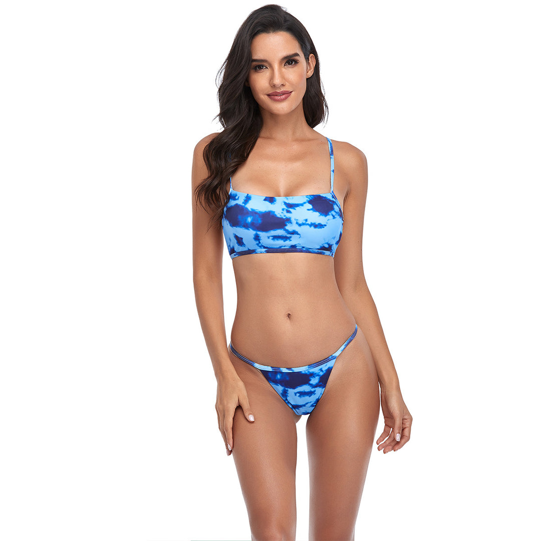 Damen Bikini-Set mit trendigem Cropped-Oberteil und minimalistischem Slip EB