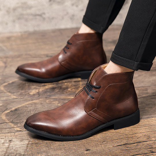 Damen Elegante und komfortable Echtleder Stiefel EB