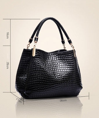 EB | Schultertasche mit Krokodil Muster
