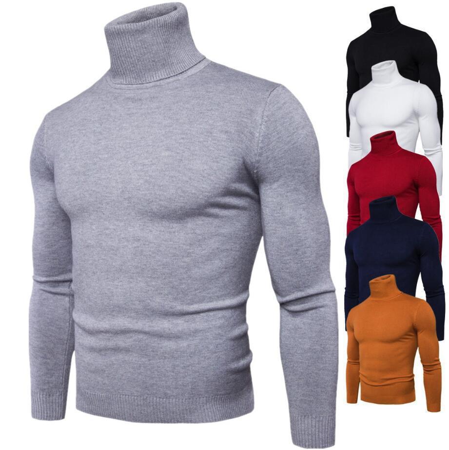 Herren Rollkragenpullover aus feinem Strick EB