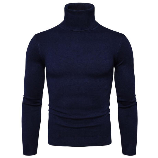 Herren Rollkragenpullover aus feinem Strick EB