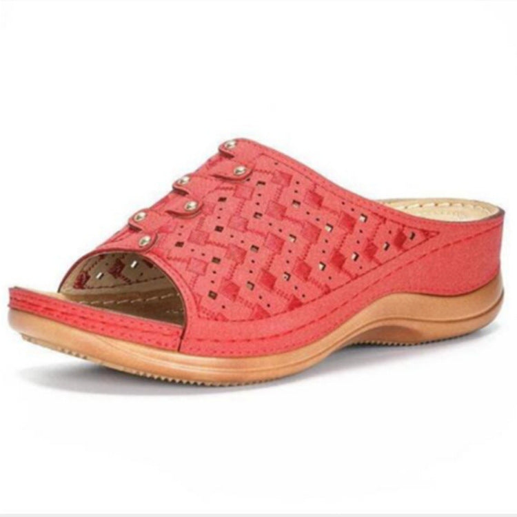 Damen Komfortable Clogs mit modischem Lochmuster EB