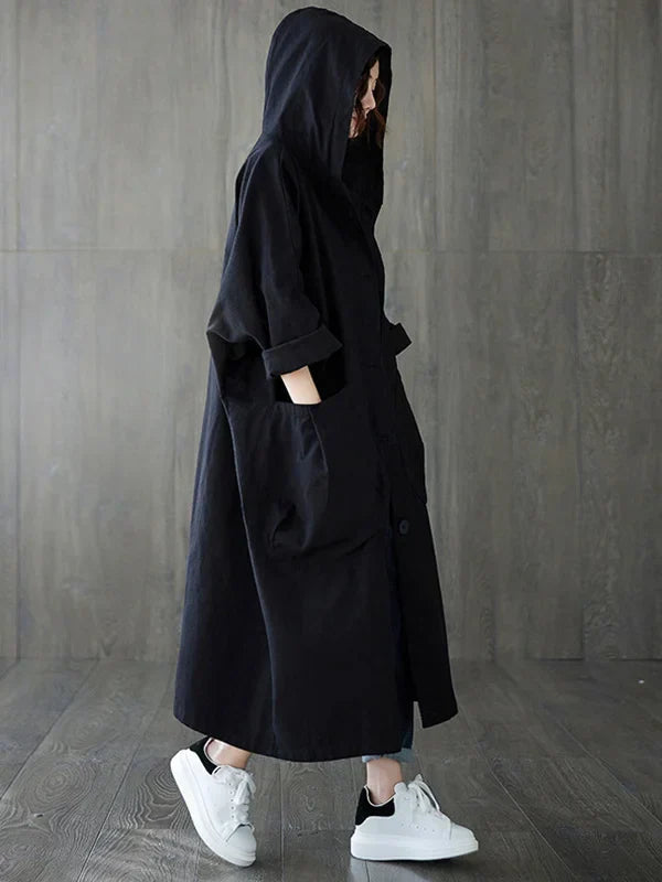 EB | Langer Wasserdichter Trenchcoat Mantel