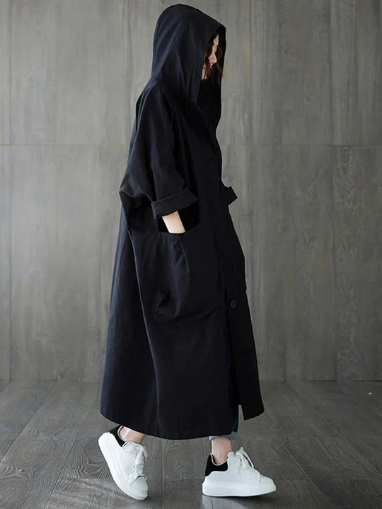 EB | Langer Wasserdichter Trenchcoat Mantel
