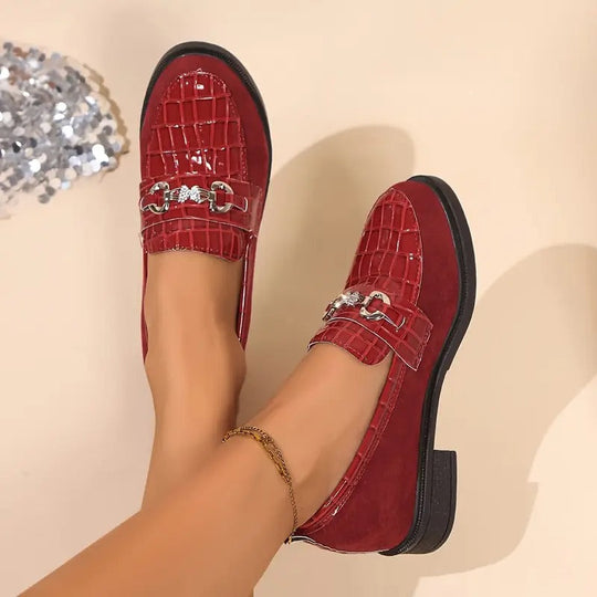 Damen-Loafer mit Metallkette EB EB
