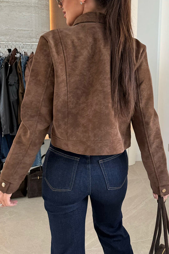 EB | Stylische Langärmlige Freizeitjacke mit Knöpfen