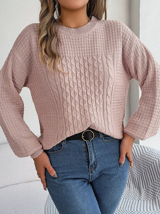EB | Sweater - Strukturstrick Rundhals Pullover
