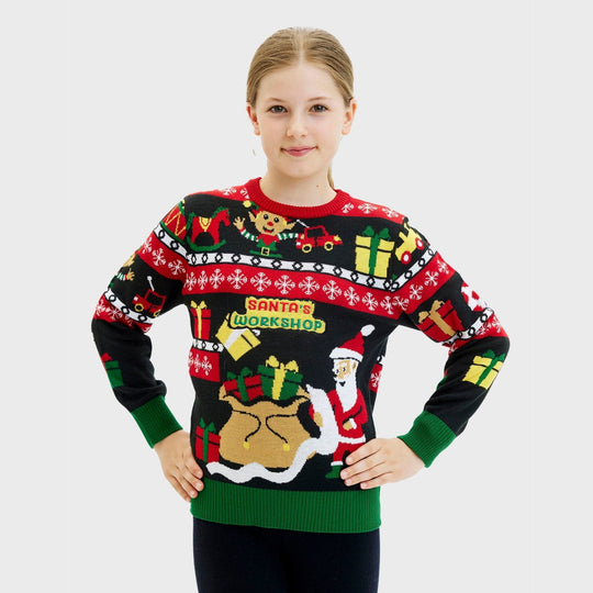 EB | Santa's Workshop Weihnachtspullover Kinder
