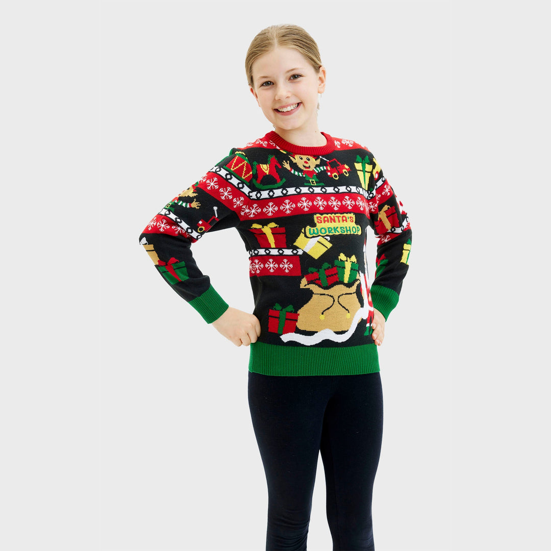 EB | Santa's Workshop Weihnachtspullover Kinder