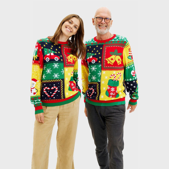 EB | Der Patchwork Weihnachtspullover Frauen