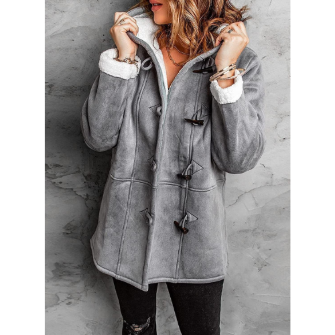 EB | Damen Warme Kapuze Jacke - Winter
