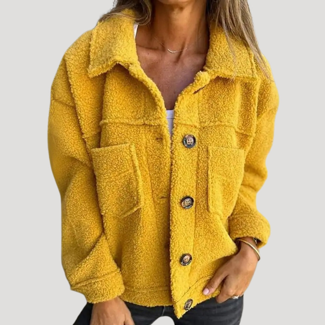 EB | Teddy-Fleecejacke - Modische Sherpa Jacke für Alltag & Freizeit