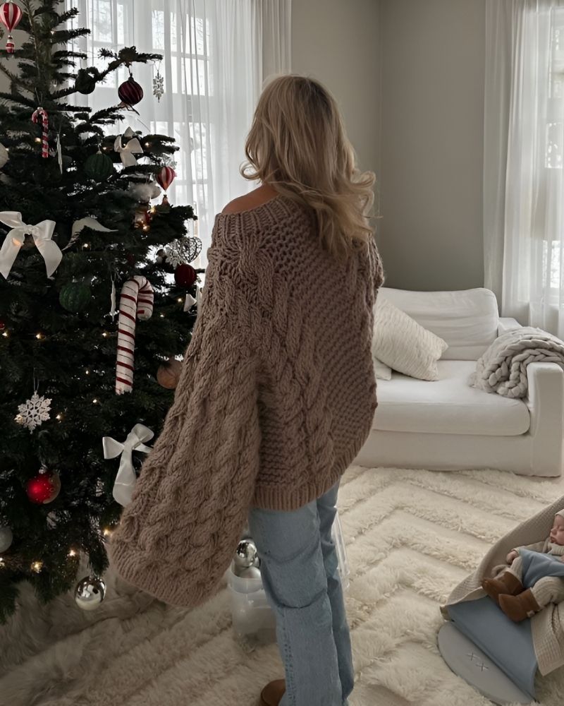 EB | Gestrickter Übergrösse-Pullover