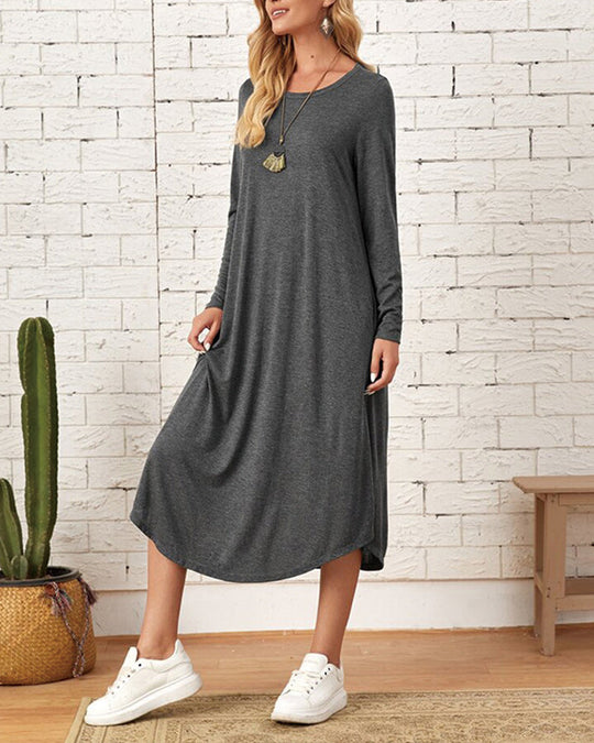 EB | Lockeres Kleid mit Taschen