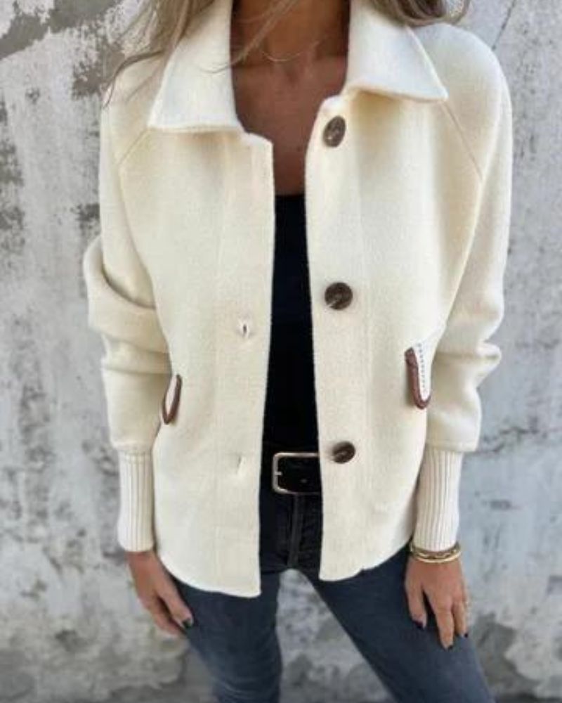 EB | Lässige Revers Einreiher Jacke