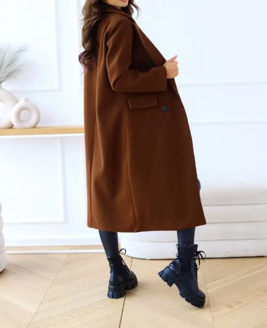 EB | Lange Elegante Taillierte Trenchcoat Für Damen | Perfekt Für Herbst Und Winter