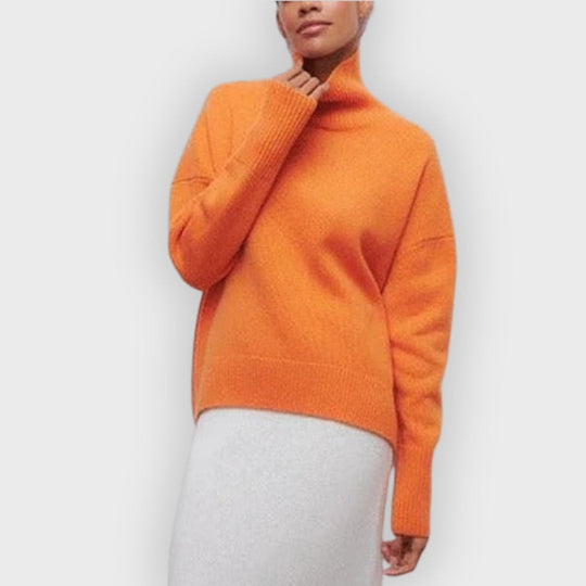 EB | Rollkragenpullover mit Geripptem Saum und Komfortpassform