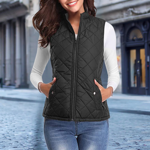 EB | Elegante Steppjacke mit Zipper für Damen