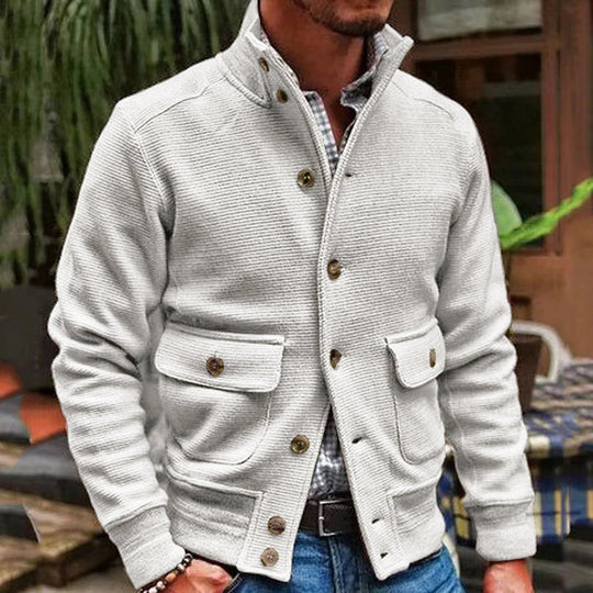 EB | Modische Jacke mit Hohem Kragen