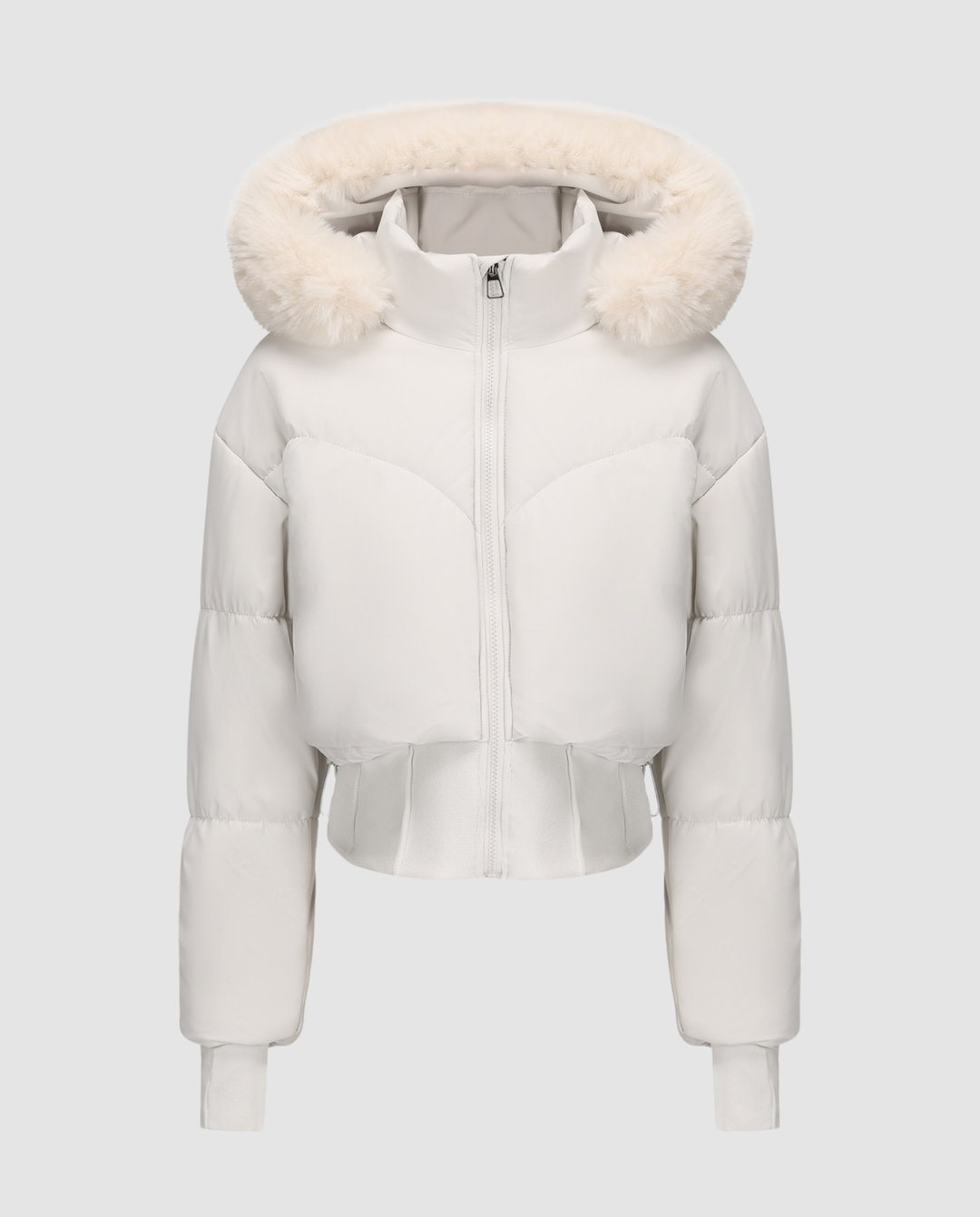 Stylische Warme Cropped Daunenjacke Damen | EB
