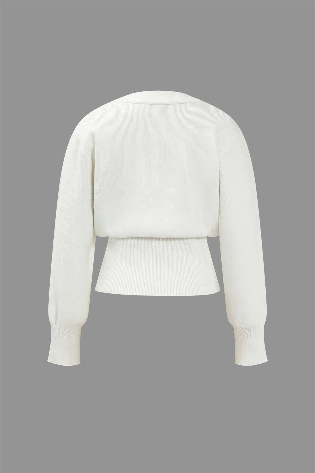 EB | Pullover-Cardigan mit V-Ausschnitt