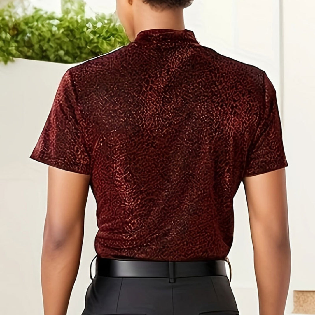 EB | Enges Rollkragen-Stretch-T-Shirt